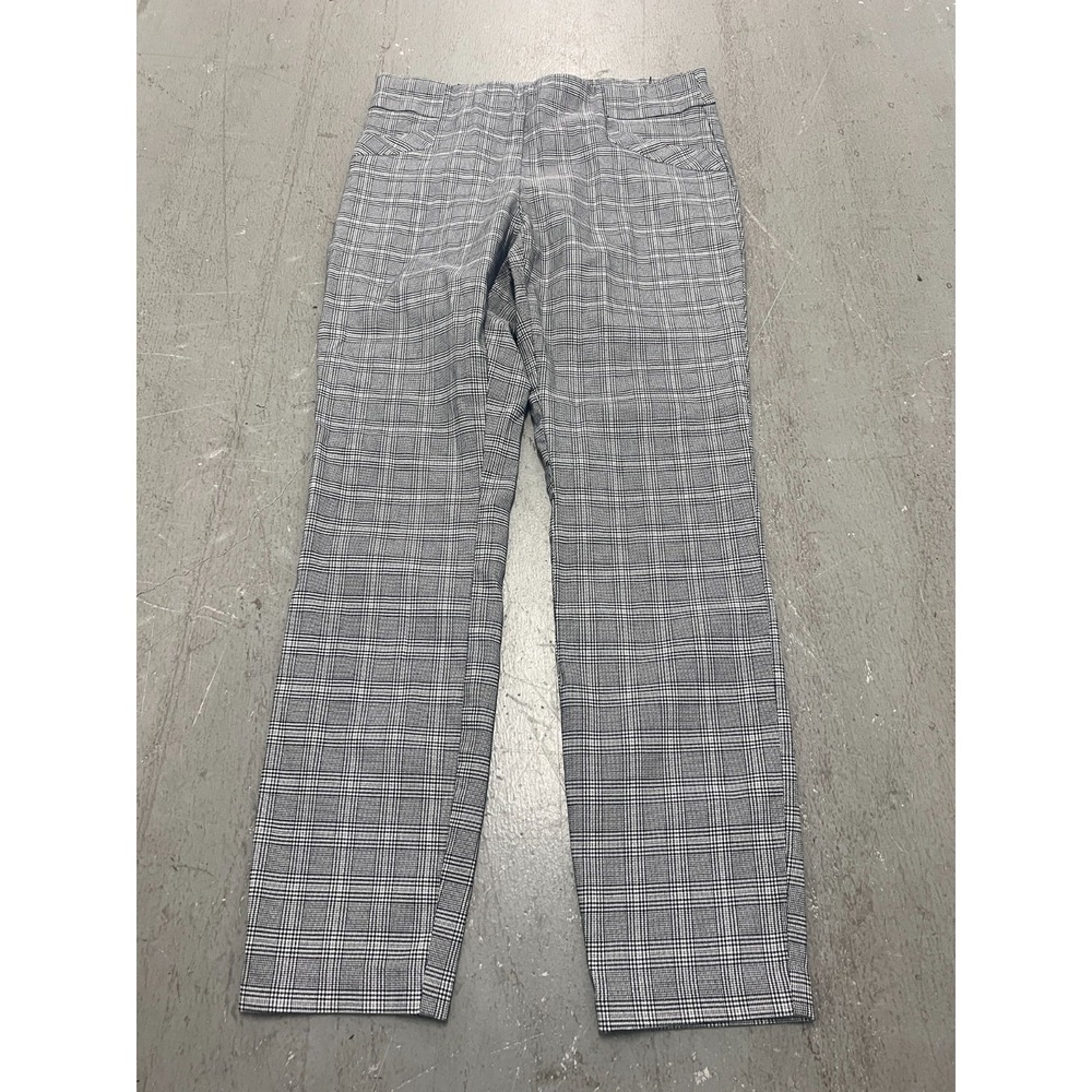 Joe B by Joe Benbasset Dress Pants Women XL Black White Houndstooth Plaid Office